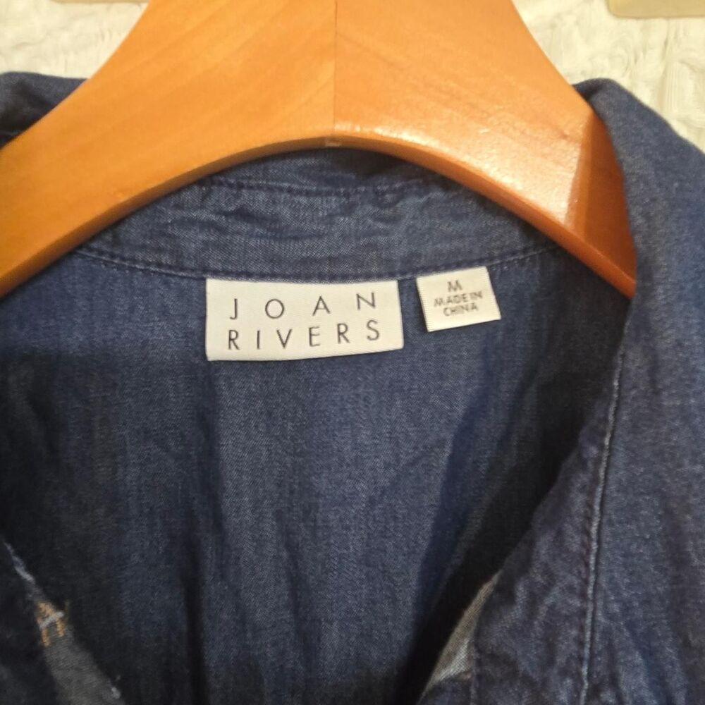 Joan-rivers-classics-collection Women's Blue and Navy Shirt - Picture 4 of 5